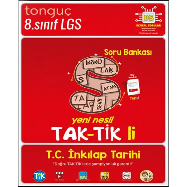 8. Sınıf T. C. İnkılap Tarihi ve Atatürkçülük Taktikli Soru Bankası | Tonguç Akademi (İnce Kapak)