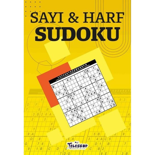 Sayı & Harf Sudoku | Teleskop Popüler Bilim (İnce Kapak)
