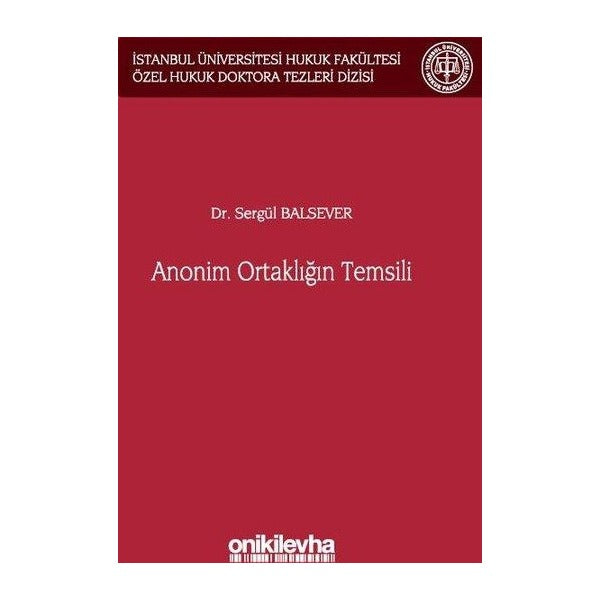 Anonim Ortaklığın Temsili | On İki Levha Yayınları (Ciltli)