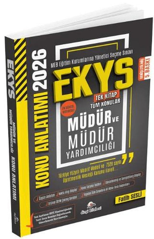 2026 MEB EKYS Müdür ve Yardımcılığı Konu Anlatımı | Dizgi Kitap (Ciltsiz)