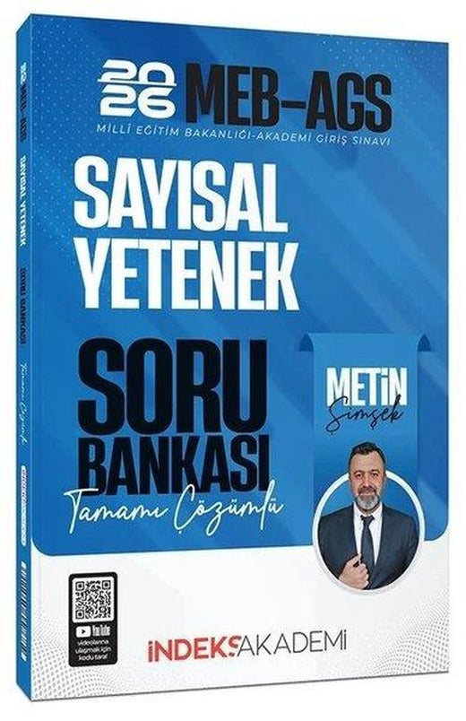 2026 MEB - AGS Sayısal Yetenek Soru Bankası Çözümlü | İndeks Akademi (İnce Kapak)