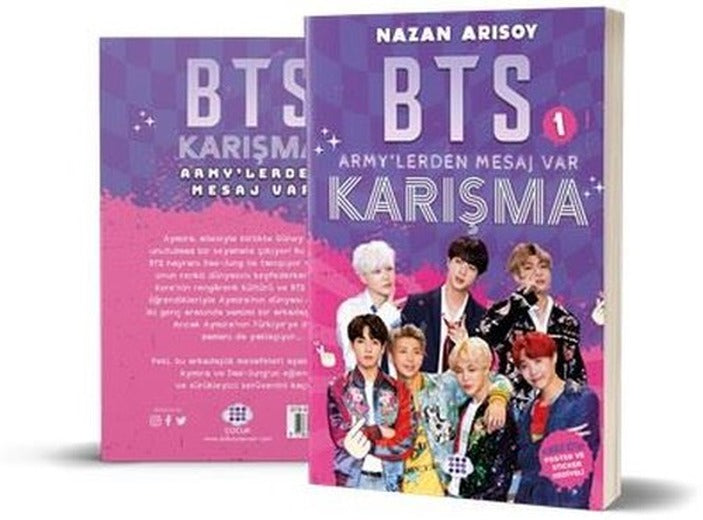 Army'lerden Mesaj Var - BTS Cilt 1 - Kokulu Kitap - Poster ve Sticker Hediyeli | Dokuz Yayınları (İnce Kapak )