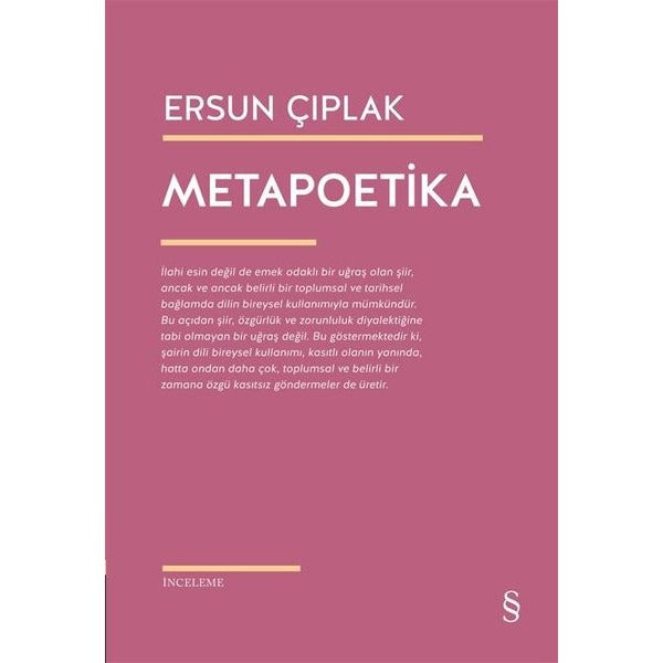 Metapoetika | Everest Yayınları (İnce Kapak)