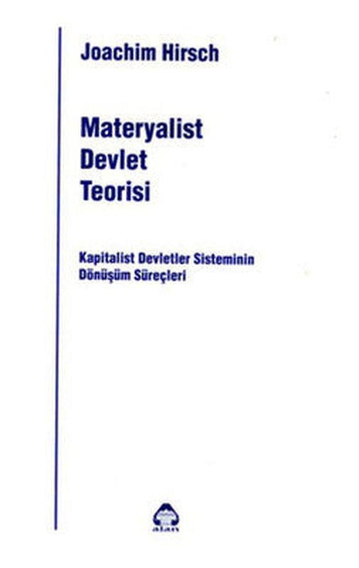 Materyalist Devlet Teorisi | Yeni Alan Yayıncılık