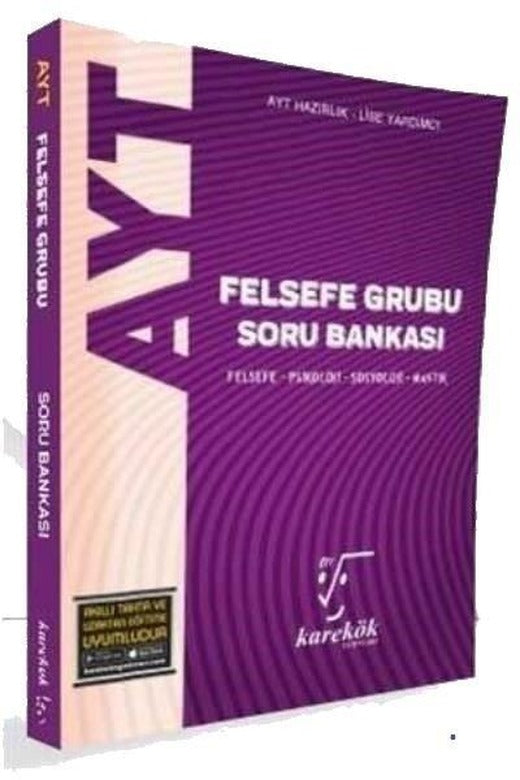 AYT Felsefe Grubu Soru Bankası | Karekök Eğitim Yayın (İnce Kapak)
