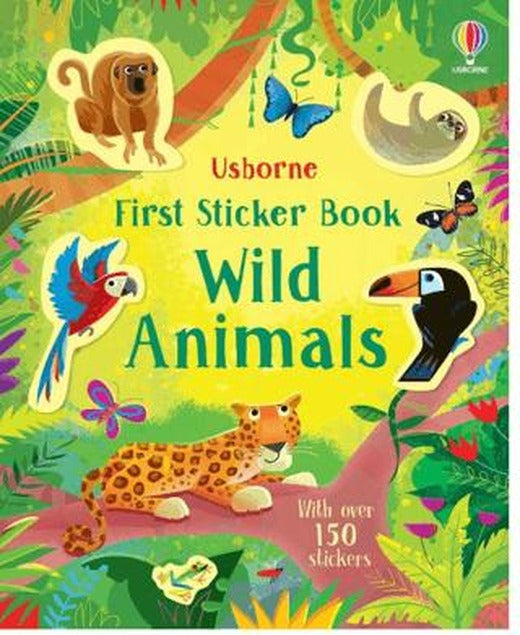 First Sticker Book Wild Animals | Usborne (Ciltsiz)