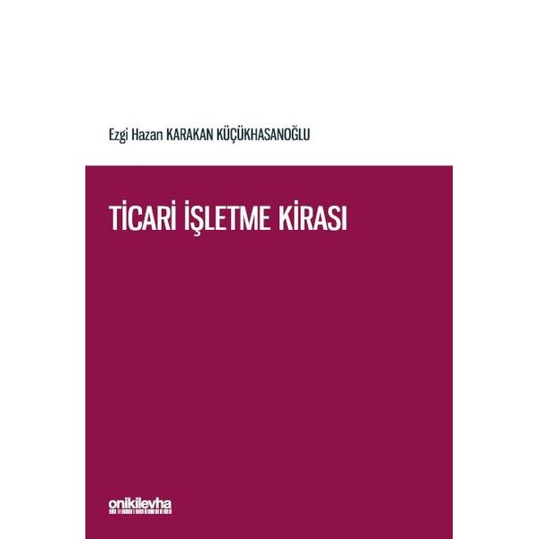 Ticari İşletme Kirası | On İki Levha Yayınları (Ciltsiz)