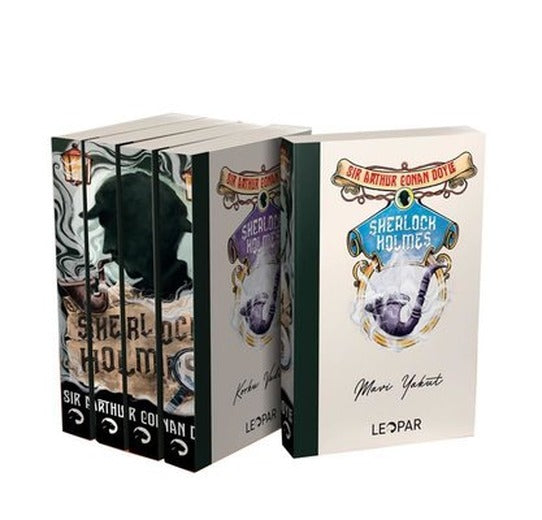 Sherlock Holmes Seti - 5 Kitap Takım | Leopar Yayınları (İnce Kapak)