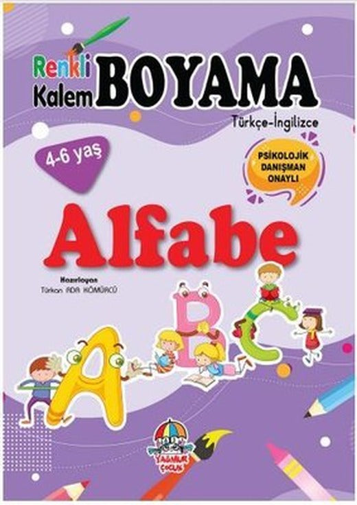 Alfabe - Renkli Kalem Boyama | Yağmur Çocuk
