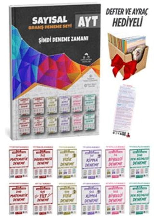2025 AYT Sayısal 12 Fasikül 56 Deneme Sınavı Seti + Defter Hediyeli