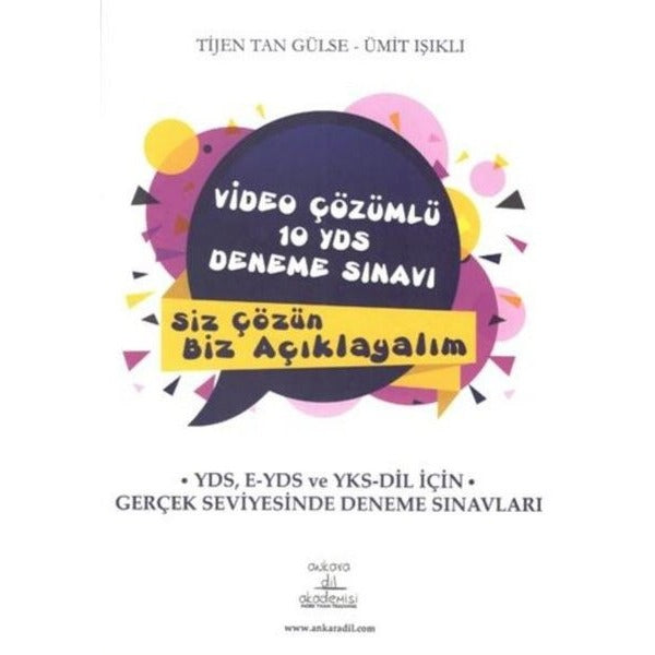 Video Çözümlü 10 YDS Deneme Sınavı | Ankara Dil Akademisi (İnce Kapak)
