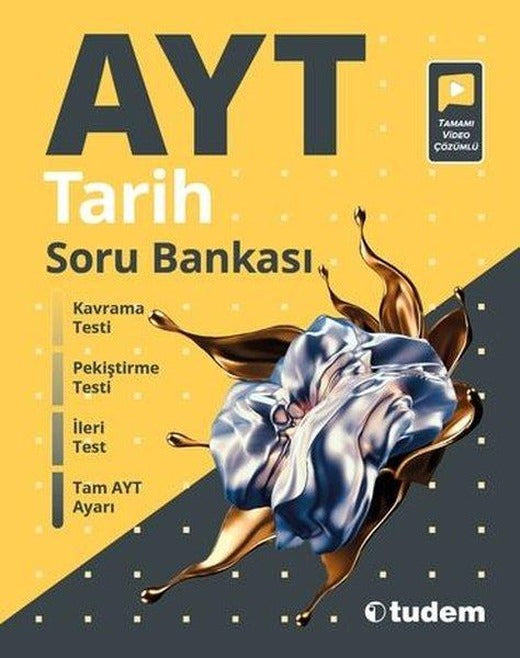 AYT Tarih Soru Bankası | Tudem Yayınları - Ders Kitapları (İnce Kapak)