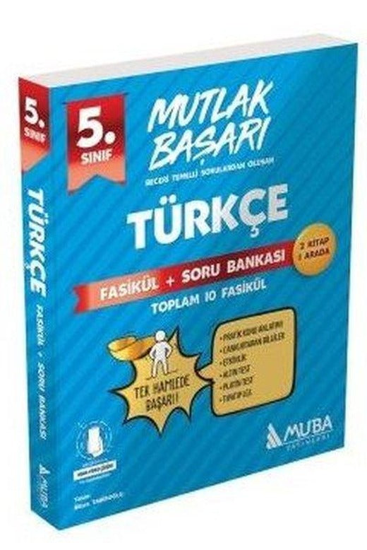 5.Sınıf Mutlak Başarı Türkçe Fasikül ve Soru Bankası | Muba Yayınları (İnce Kapak)