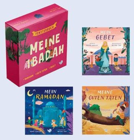 Meine Ibadah, Almanca Benim İçin Seti (3 Pencereli Kitap) | Puset Kitap (Ciltli)