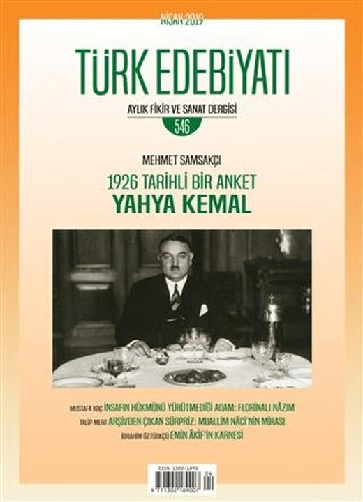 Türk Edebiyatı Dergisi Sayı: 546 Nisan 2019 | Türk Edebiyatı Dergisi (Ciltsiz)
