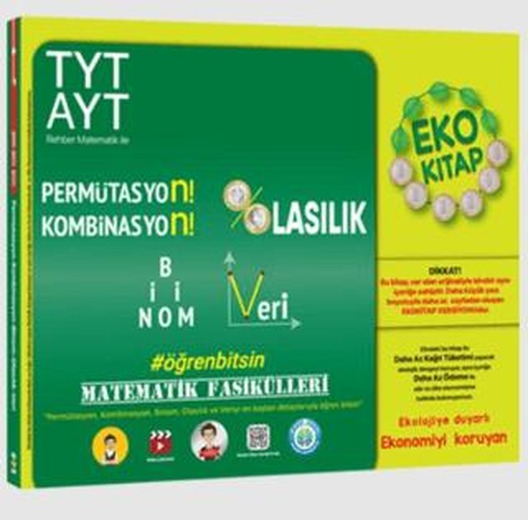 TYT AYT Matematik Fasikülleri - Permütasyon, Kombinasyon, Olasılık, Binom, Veri Eko