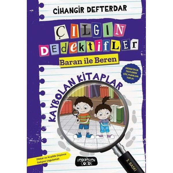 Kaybolan Kitaplar - Çılgın Dedektifler Baran İle Beren | Yediveren Çocuk (Ciltli)