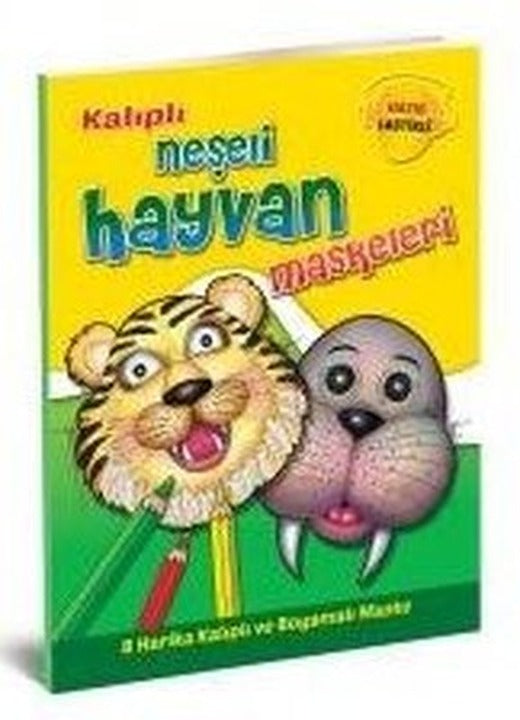 Kalıplı Neşeli Hayvan Maskeleri | Yumurcak Yayınları