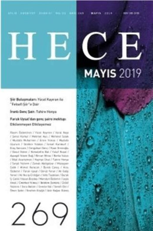 Hece Aylık Edebiyat Dergisi Sayı: 269 Mayıs 2019 | Hece Dergisi (Ciltsiz)