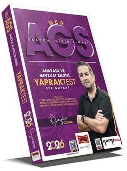 2026 MEB - AGS Anayasa ve Mevzuat Bilgisi Çek Kopart Yaprak Test | Yargı Yayınları (İnce Kapak)  - Resim 1