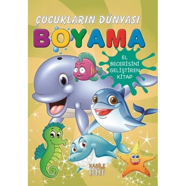 Çocukların Dünyası Boyama Kitabı 9 – Deniz Canlıları