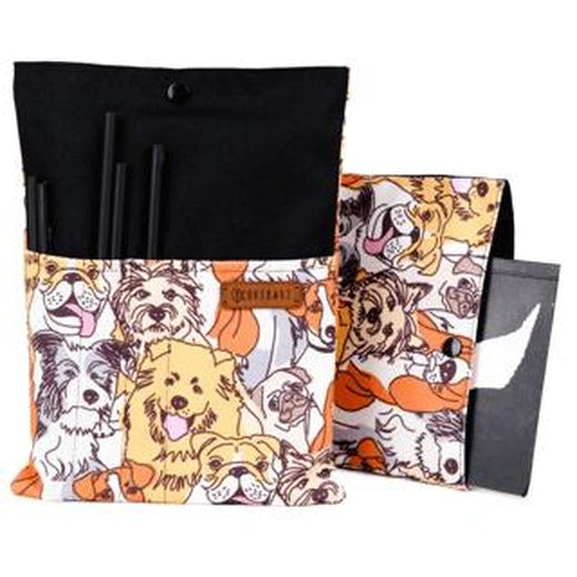 Kitap Kılıfı Çıtçıtlı Kese Su Geçirmez - Portre Köpekler | Bcoverart
