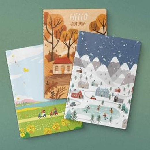 Mevsim Serisi 3'lü Defter Seti | Yeşilay Yayınları