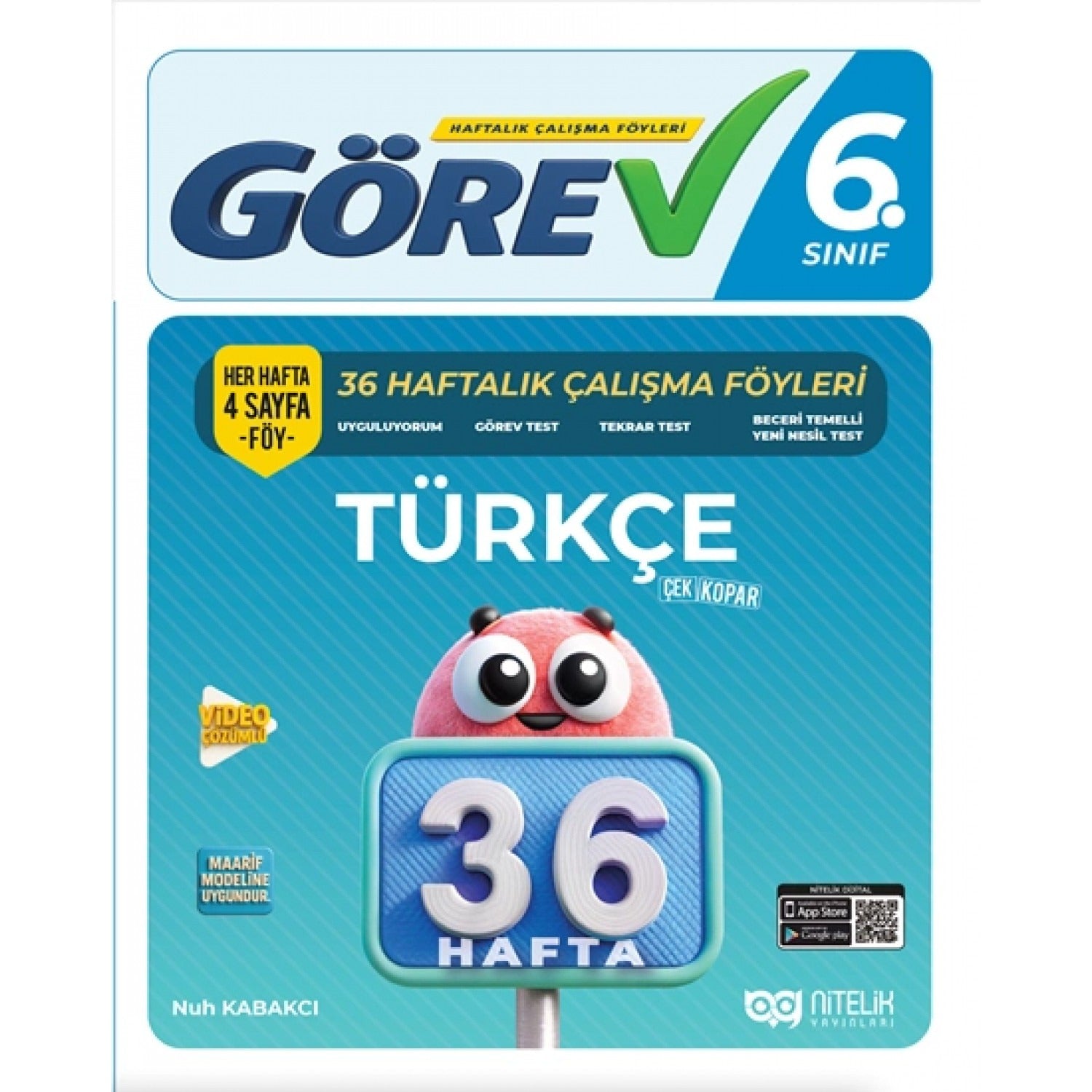 6. Sınıf Türkçe Görev 36 Haftalık Çalışma Föyleri
