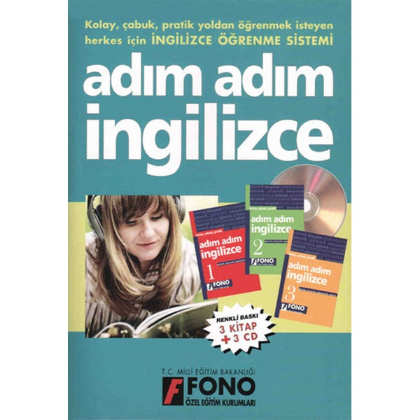 Adim Adim Ingilizce Cd'li 3 Kitap | Fono Yayınları (İnce Kapak)