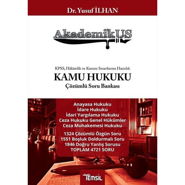 Akademikus Kamu Hukuku Çözümlü Soru Bankası | Temsil Kitap (Ciltsiz)