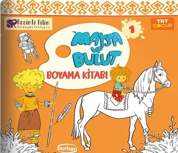 TRT Çocuk Maysa ve Bulut Boyama Kitabı - 1 | Burhan Yayıncılık