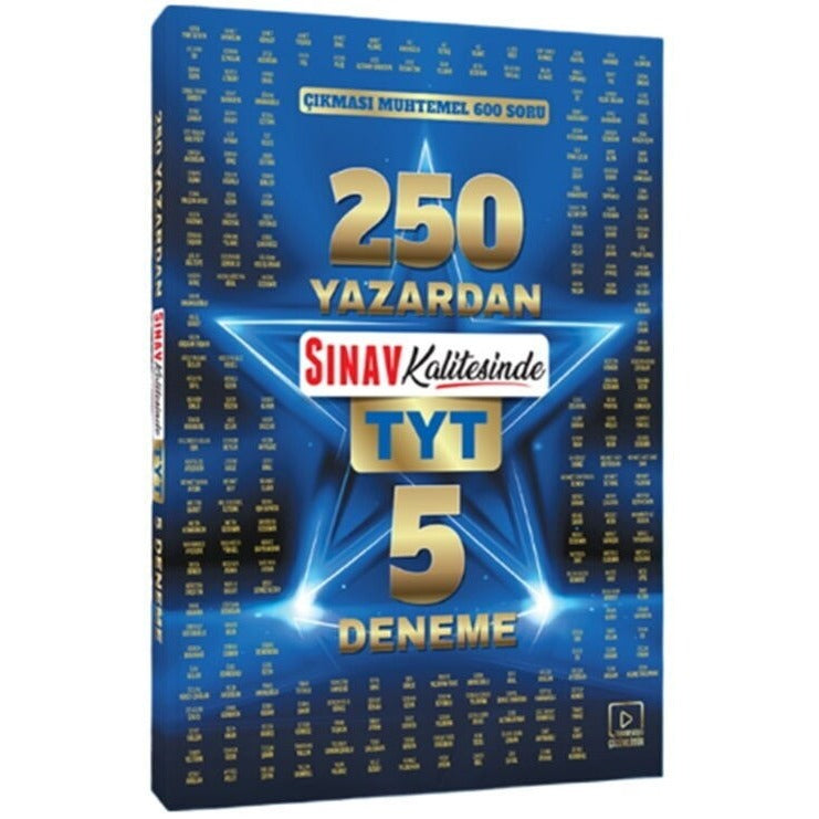 250 Yazardan Sınav Kalitesinde TYT 5 Deneme: Çıkması Muhtemel 600 Soru | Sınav Yayınları (İnce Kapak)