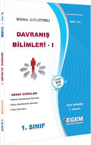 1. Sınıf 1. Yarıyıl Davranış Bilimleri 1 Hedef Sorular