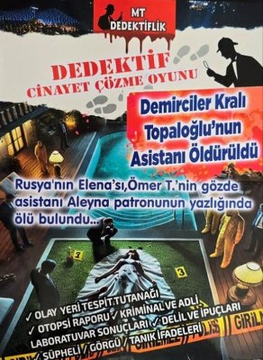 Demirciler Kralı Topaloğlu'nun Asistanı Öldürüldü - Dedektif Cinayet Çözme Oyunu | MT Dedektiflik (İnce Kapak)