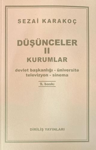 Düşünceler 2: Kurumlar