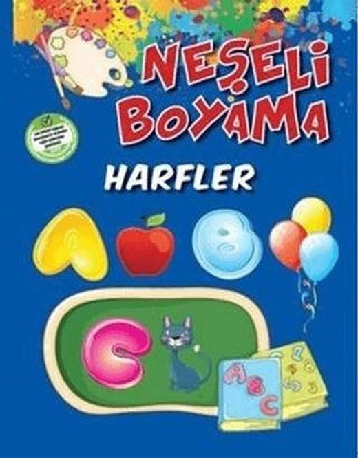 Neşeli Boyama - Harfler | Parıltı Yayınları (Ciltsiz)