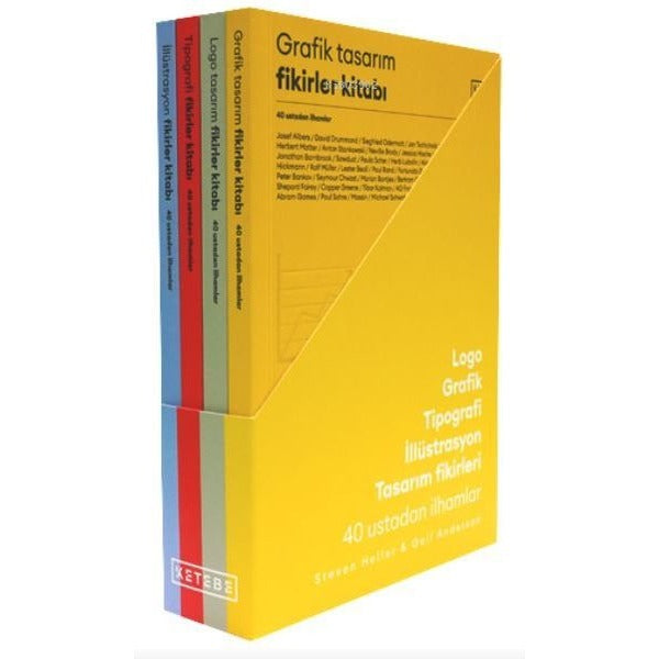 Tasarım Fikirler Kitapları Seti - 4 Kitap Takım | Ketebe (İnce Kapak)