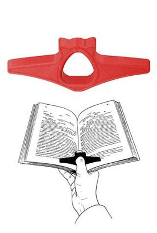 Kitap Okuma Yüzüğü Kedi Modelli - Kırmızı | Bcoverart