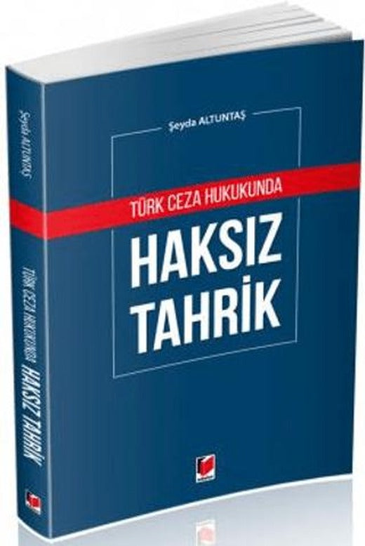 Türk Ceza Hukukunda Haksız Tahrik | Adalet Yayınevi (Ciltsiz)