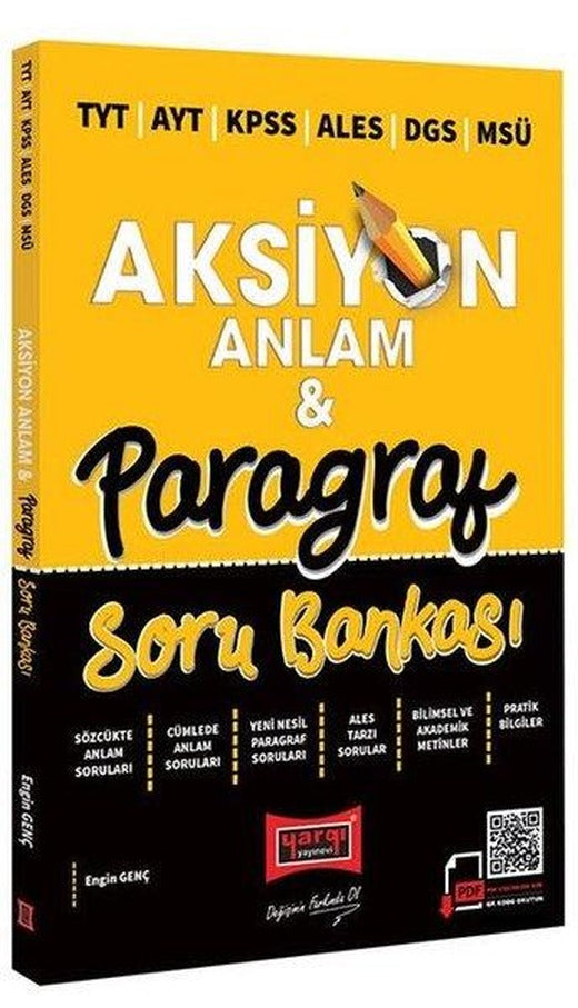 2022 TYT AYT KPSS ALES DGS MSÜ Aksiyon Anlam ve Paragraf Soru Bankası | Yargı Yayınları (İnce Kapak)