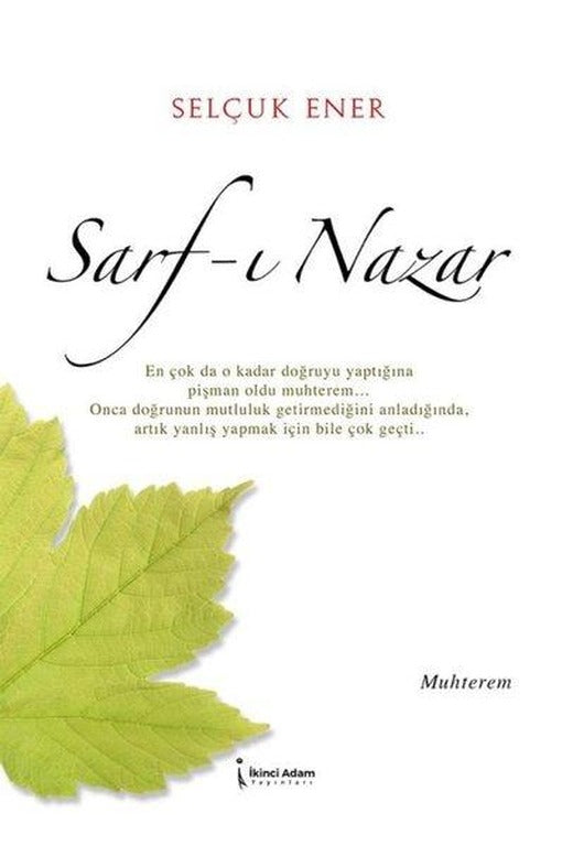 Sarf - ı Nazar | İkinci Adam Yayınları (İnce Kapak)