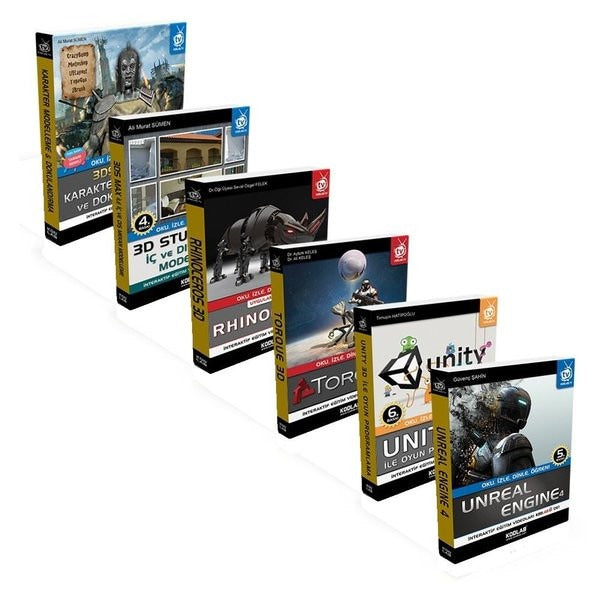 3D Modelleme ve Animasyon-6 Kitap Takım | Kodlab (İnce Kapak)