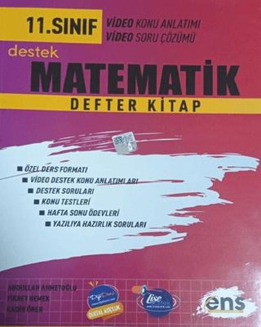 11. Sınıf Matematik Destek Defter Kitap | ENS Yayınları (Ciltsiz)