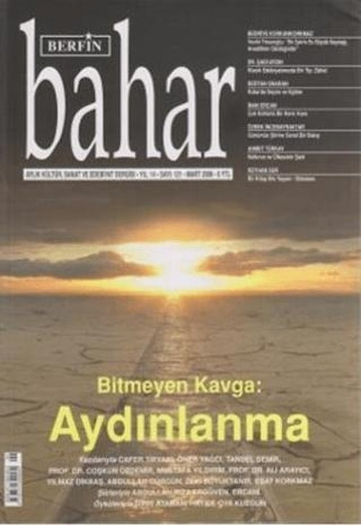 Berfin Bahar Aylık Kültür, Sanat ve Edebiyat Dergisi Sayı: 121 | Berfin Bahar Dergisi (Ciltsiz)