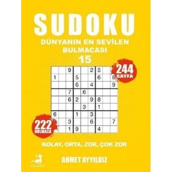 Sudoku - Dünyanın En Sevilen Bulmacası 15 | Olimpos Yayınları (İnce Kapak)