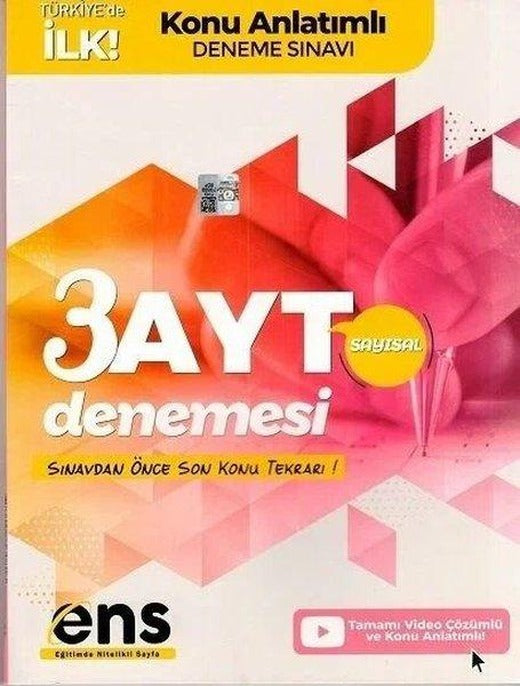 AYT Sayısal Deneme 3'lü | Ens Yayıncılık (İnce Kapak)