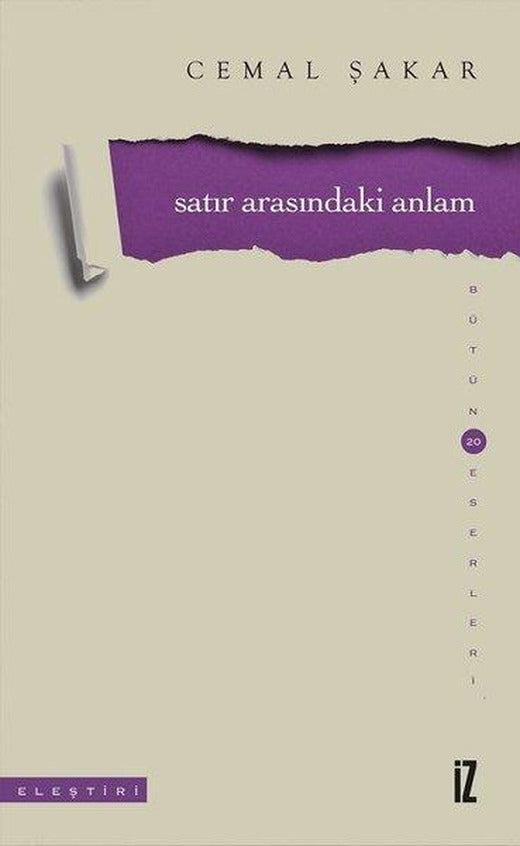 Satır Arasındaki Anlam | İz Yayıncılık (İnce Kapak)