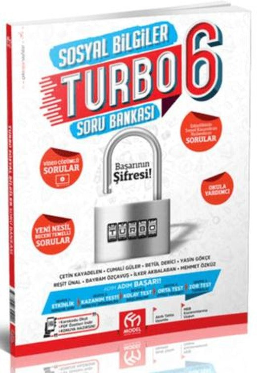 6. Sınıf Turbo Sosyal Bilgiler Soru Bankası | Model Eğitim Yayıncılık (Ciltsiz)