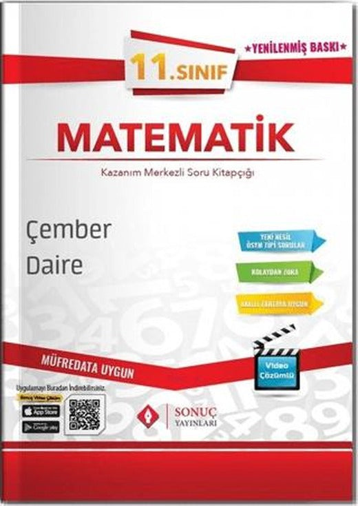 11. Sınıf Matematik Çember ve Daire Soru Bankası | Sonuç Yayınları (Ciltsiz)