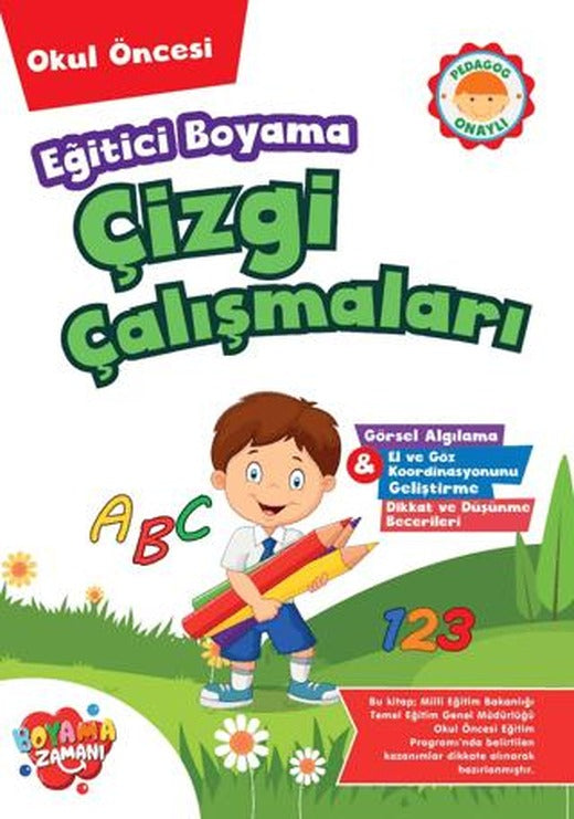 Eğitici Boyama – Çizgi Çalışmaları | Boyama Zamanı (Ciltsiz)